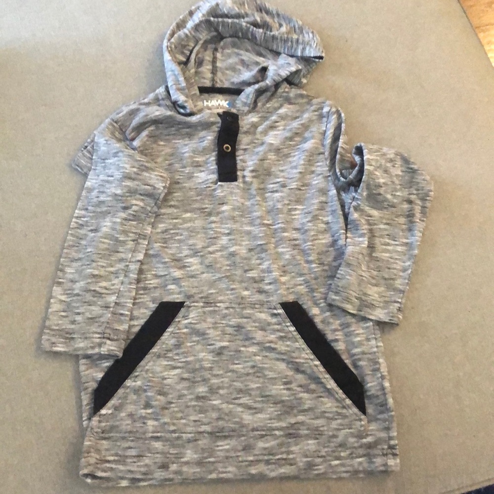 Sm Boys Tony Hawk grey and Black hoodie shirt